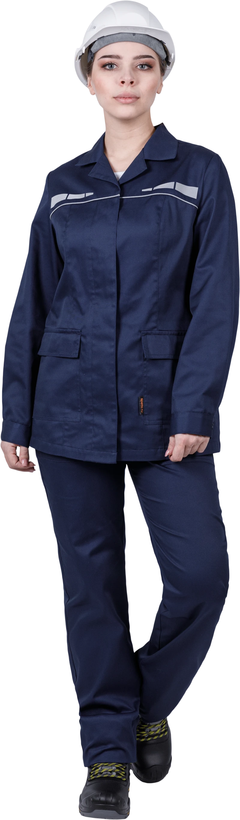 Костюм женский ОПЕРАТОР от механических воздействий и ОПЗ (куртка, брюки), цвет темно-синий Кос 798