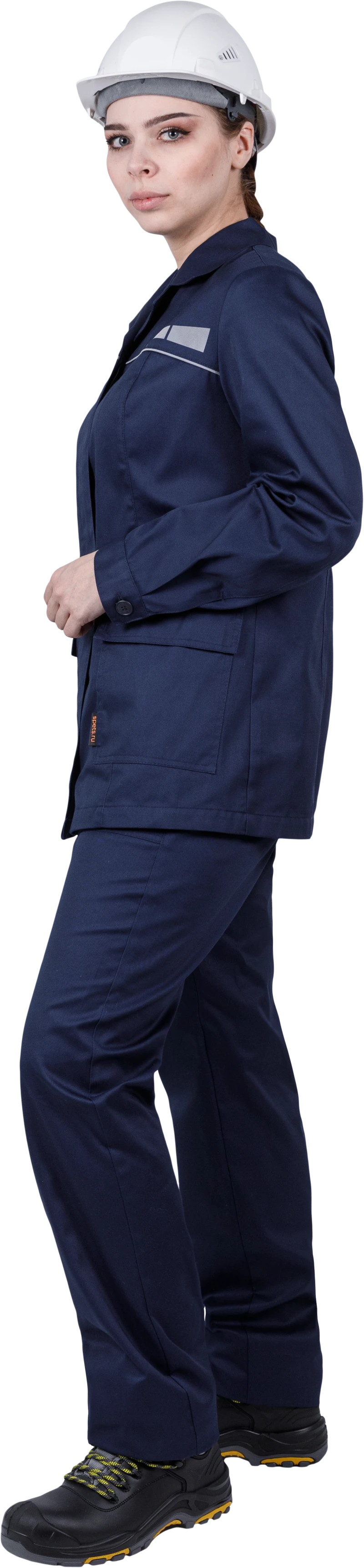 Костюм женский ОПЕРАТОР от механических воздействий и ОПЗ (куртка, брюки), цвет темно-синий Кос 798