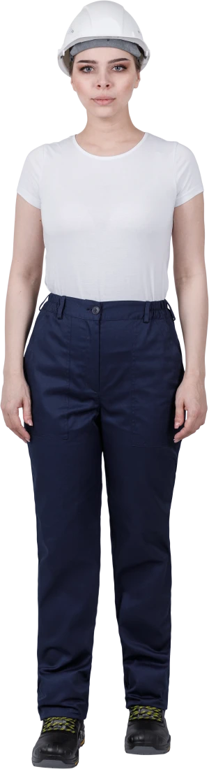 Костюм женский ОПЕРАТОР от механических воздействий и ОПЗ (куртка, брюки), цвет темно-синий Кос 798