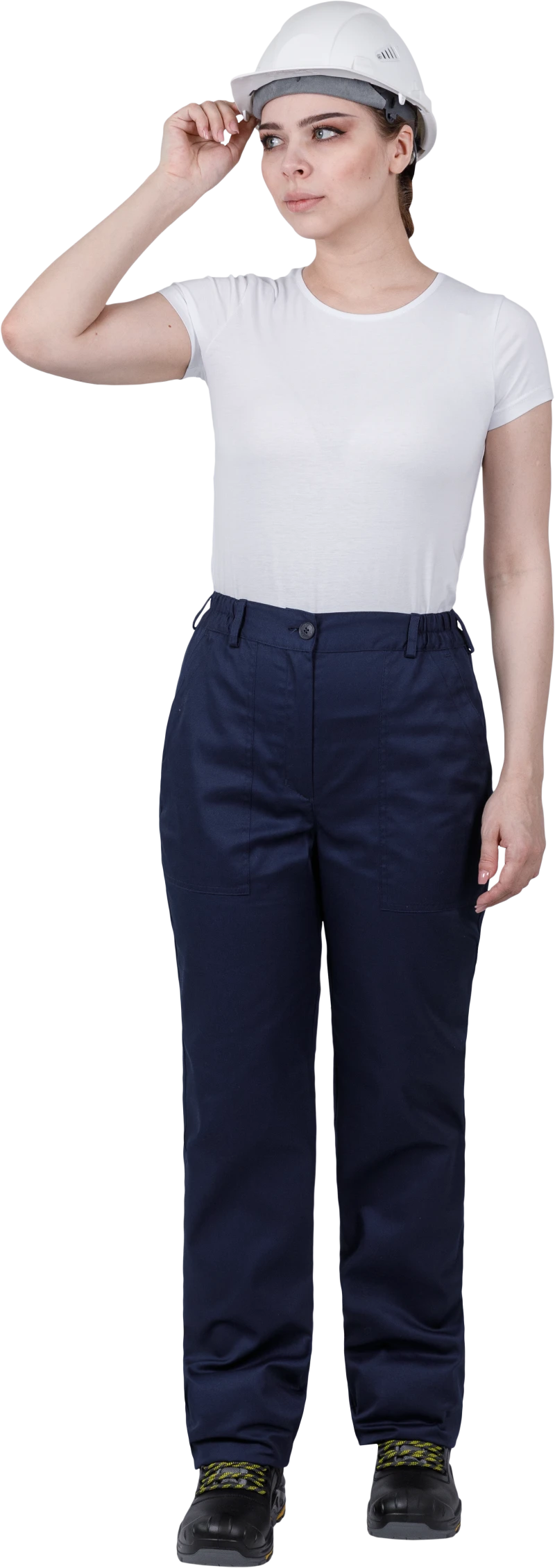 Костюм женский ОПЕРАТОР от механических воздействий и ОПЗ (куртка, брюки), цвет темно-синий Кос 798