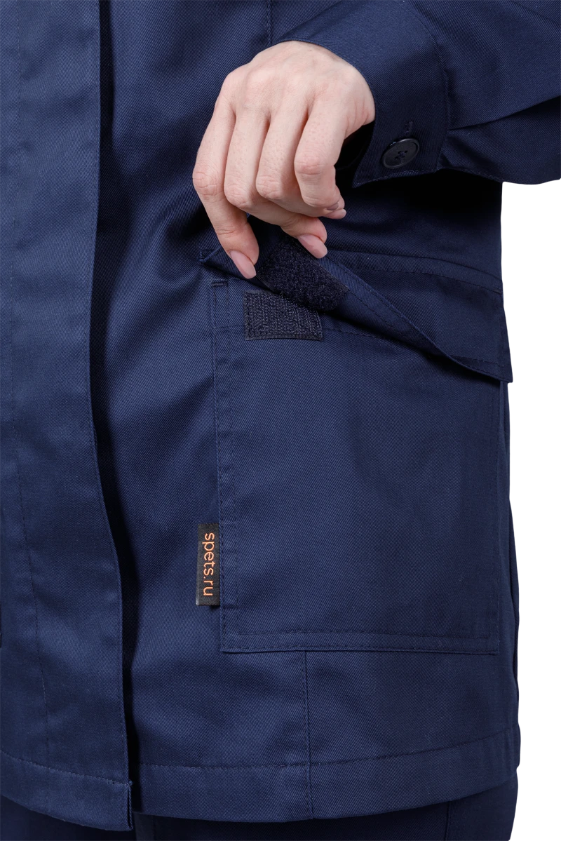 Костюм женский ОПЕРАТОР от механических воздействий и ОПЗ (куртка, брюки), цвет темно-синий Кос 798