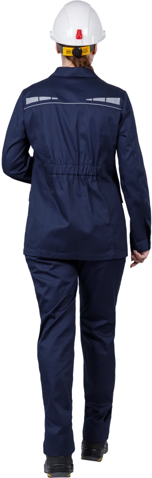 Костюм женский ОПЕРАТОР от механических воздействий и ОПЗ (куртка, брюки), цвет темно-синий Кос 798