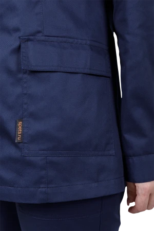 Костюм женский ОПЕРАТОР от механических воздействий и ОПЗ (куртка, брюки), цвет темно-синий Кос 798