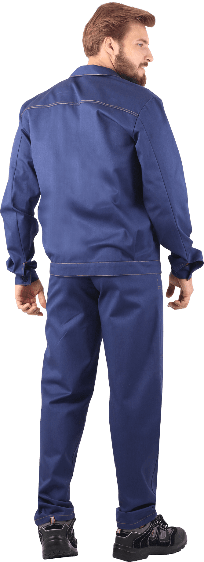 Костюм мужской МУРАВЕЙ от механических воздействий и ОПЗ (куртка, брюки), темно-синий Кос 006