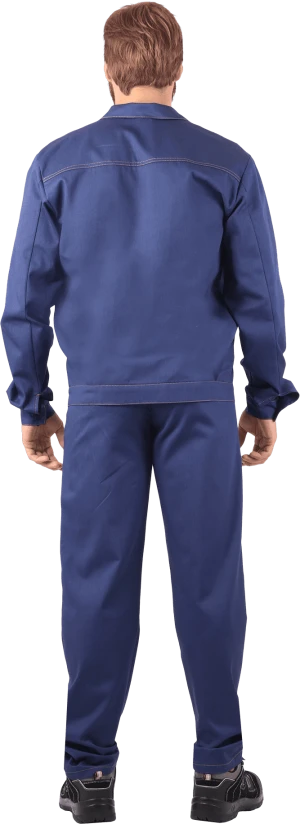 Костюм мужской МУРАВЕЙ от механических воздействий и ОПЗ (куртка, брюки), темно-синий Кос 006