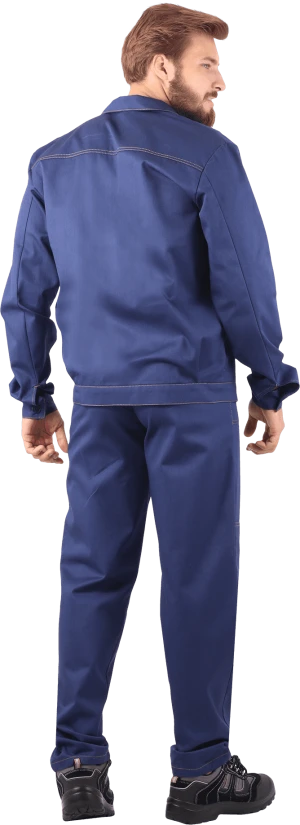Костюм мужской МУРАВЕЙ от механических воздействий и ОПЗ (куртка, брюки), темно-синий Кос 006