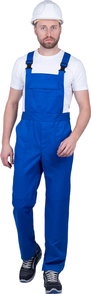 Костюм мужской СПЕЦИАЛИСТ-2 от механических воздействий и ОПЗ (куртка, полукомбинезон), василёк/темно-синий