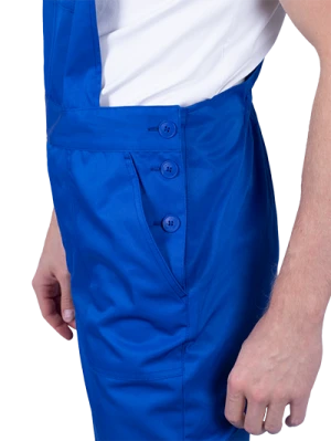 Костюм мужской СПЕЦИАЛИСТ-2 от механических воздействий и ОПЗ (куртка, полукомбинезон), василёк/темно-синий