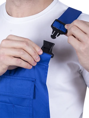 Костюм мужской СПЕЦИАЛИСТ-2 от механических воздействий и ОПЗ (куртка, полукомбинезон), василёк/темно-синий