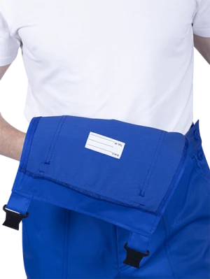 Костюм мужской СПЕЦИАЛИСТ-2 от механических воздействий и ОПЗ (куртка, полукомбинезон), василёк/темно-синий