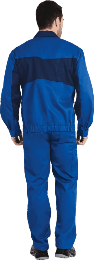 Костюм мужской СПЕЦИАЛИСТ-2 от механических воздействий и ОПЗ (куртка, полукомбинезон), василёк/темно-синий Кос 516