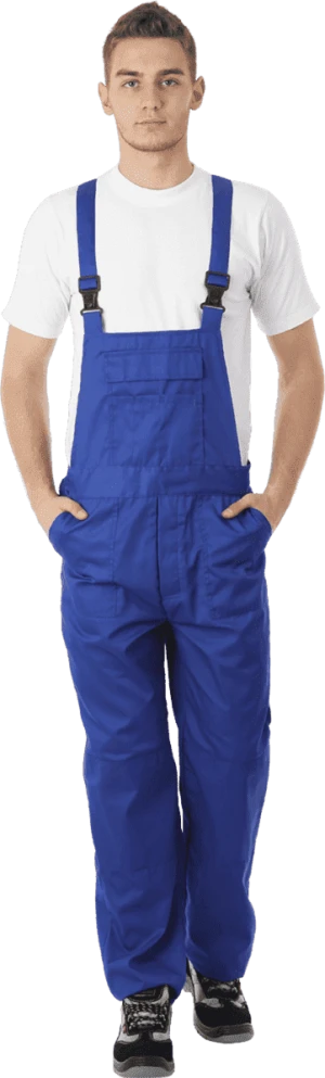 Костюм мужской СПЕЦИАЛИСТ-2 от механических воздействий и ОПЗ (куртка, полукомбинезон), василёк/темно-синий Кос 516