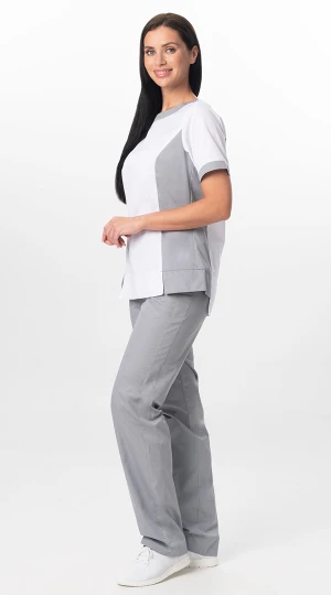 Костюм ГРАЦИЯ, серый-белый Кос 874