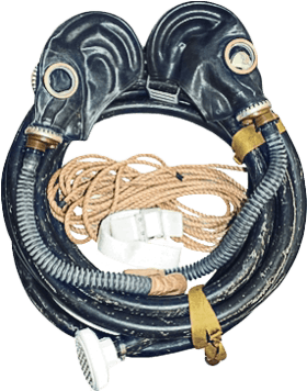 Противогаз шланговый ПШ-1, ШМП-2 шт, с х/б амуницией