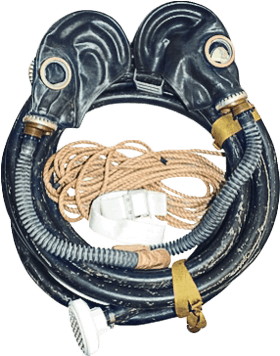 Противогаз шланговый ПШ-1, ШМП-2 шт, с х/б амуницией Про 046