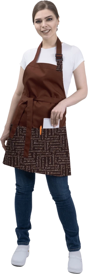Фартук БАРИСТА, коричневый Фар 815