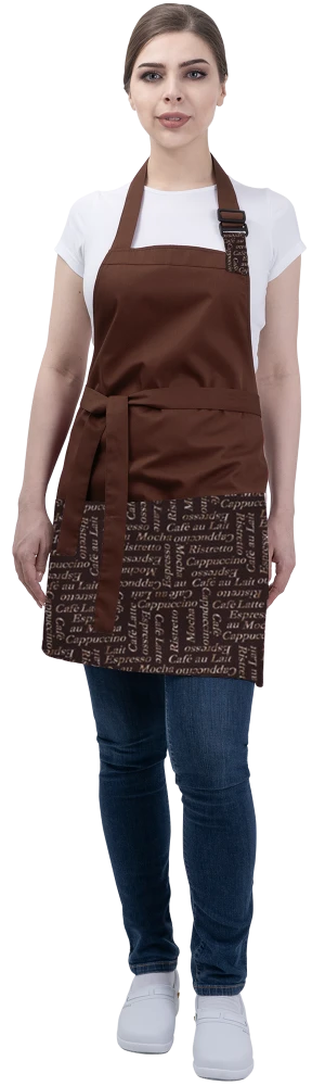 Фартук БАРИСТА, коричневый Фар 815