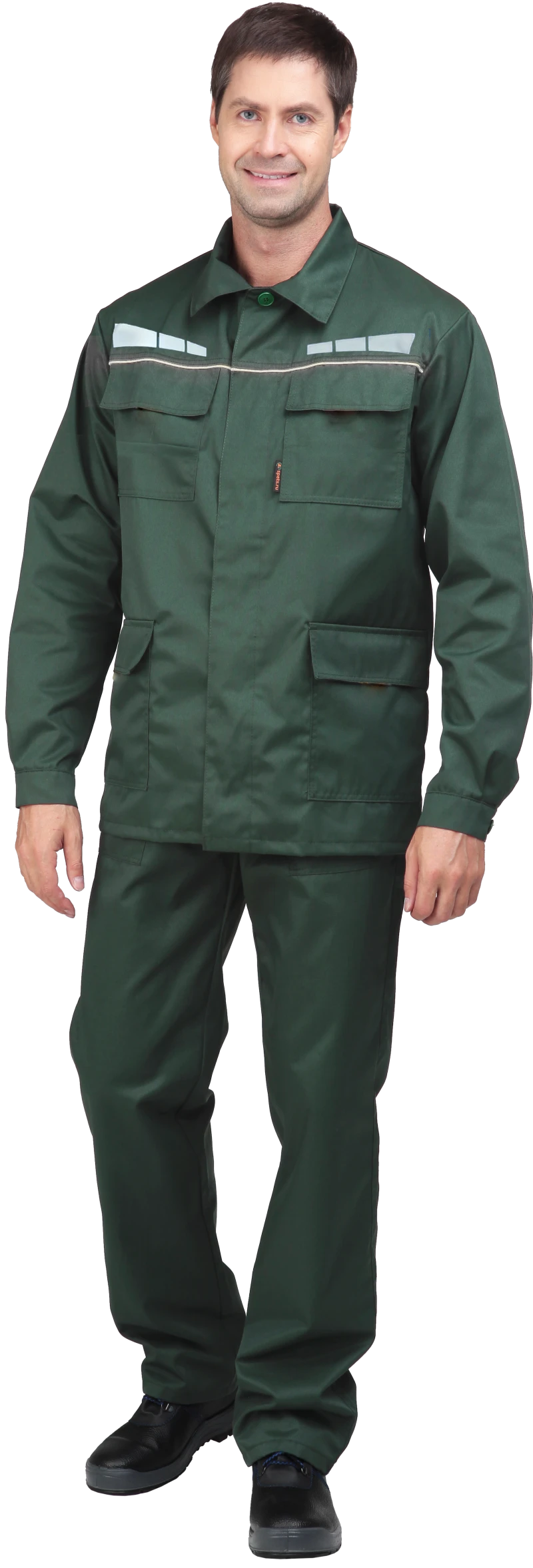 Костюм мужской ОПЕРАТОР от механических воздействий и ОПЗ, (куртка, брюки), цвет зелёный Кос 576.1
