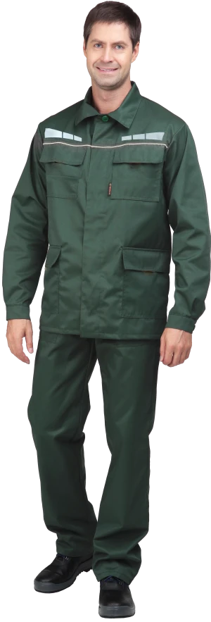 Костюм мужской ОПЕРАТОР от механических воздействий и ОПЗ, (куртка, брюки), цвет зелёный