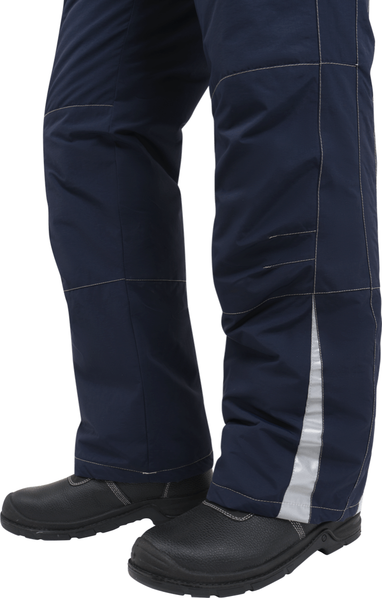 Куртка мужская ХАЙ-ТЕК от пониженных температур воздуха и ветра, механических воздействий и ОПЗ, синий/бежевый Кур 323