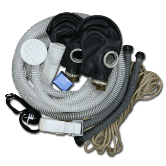 Противогаз шланговый БРИЗ-0301 (ПШ-1С), ШМП-2 шт, шланг ПВХ Про 005