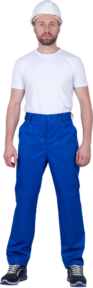 Костюм мужской СПЕЦИАЛИСТ-1 от механических воздействий и ОПЗ (куртка, брюки), василёк/темно-синий Кос 562