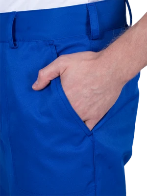 Костюм мужской СПЕЦИАЛИСТ-1 от механических воздействий и ОПЗ (куртка, брюки), василёк/темно-синий Кос 562