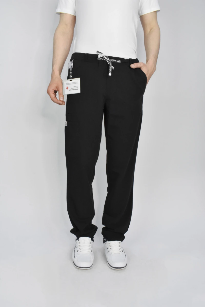 Брюки медицинские мужские «Софт TREND», черный Брю 3410.17