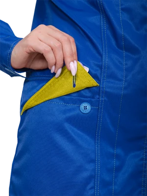 Костюм женский ПРЕМЬЕРА ЛЮКС от механических воздействий и ОПЗ (куртка, брюки), василёк Кос 579