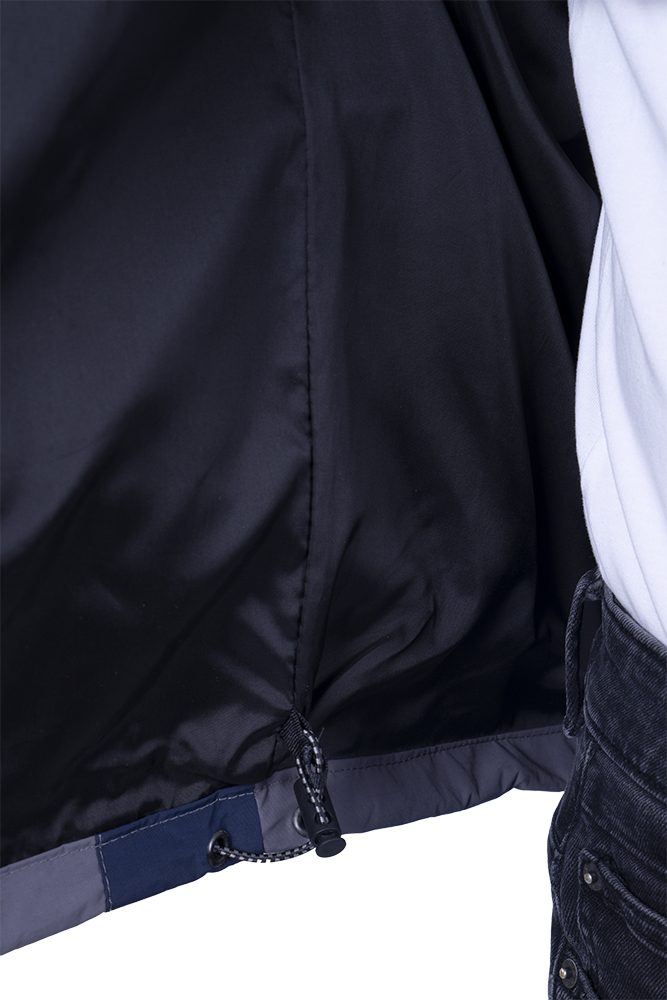 Куртка-штормовка РЕСПЕКТ, серый-т/синий Кур 703