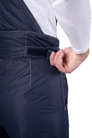 Костюм мужской СТАРАТЕЛЬ от пониженных температур воздуха, механических воздействий и ОПЗ (куртка, брюки), синий/василёк Кос 204.1