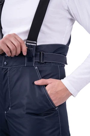 Костюм мужской СТАРАТЕЛЬ от пониженных температур воздуха, механических воздействий и ОПЗ (куртка, брюки), синий/василёк Кос 204.1