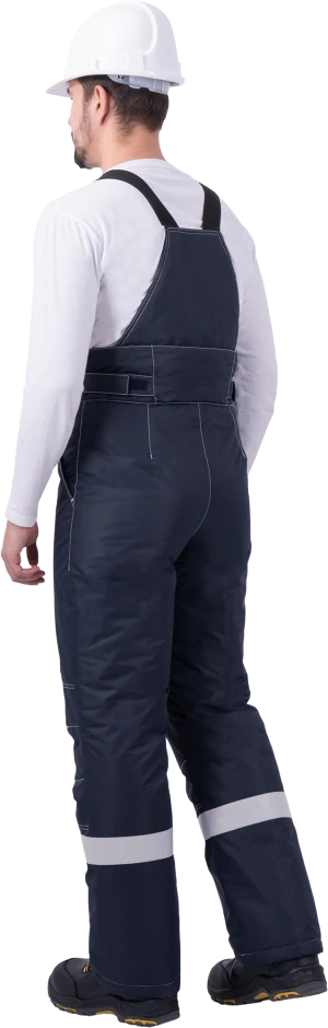 Костюм мужской СТАРАТЕЛЬ от пониженных температур воздуха, механических воздействий и ОПЗ (куртка, брюки), синий/василёк Кос 204.1