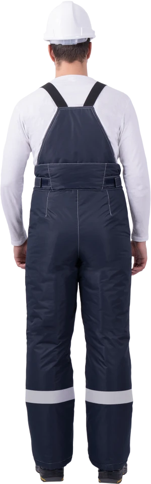 Костюм мужской СТАРАТЕЛЬ от пониженных температур воздуха, механических воздействий и ОПЗ (куртка, брюки), синий/василёк Кос 204.1