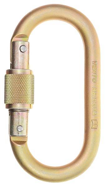 Карабин ВЫСОТА 513 (vst 513) стальной овальный с муфтой (17 мм) Поя 158.513