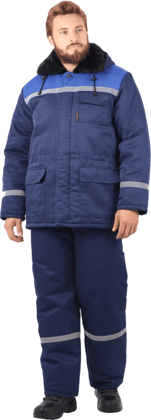 Костюм зимний, т/синий-василёк Кос 306